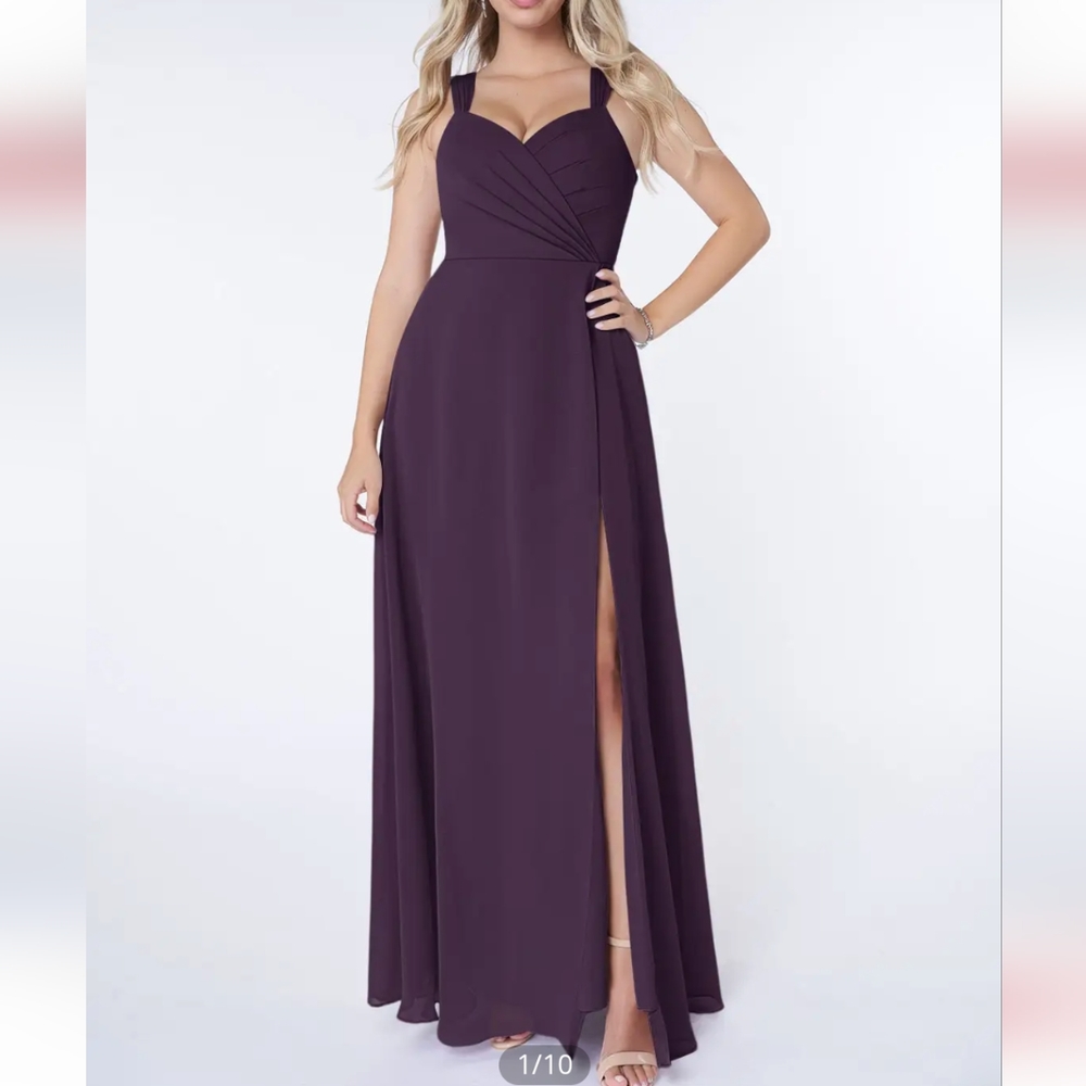 Elegant Purple Bridesmaids Prom Dress
